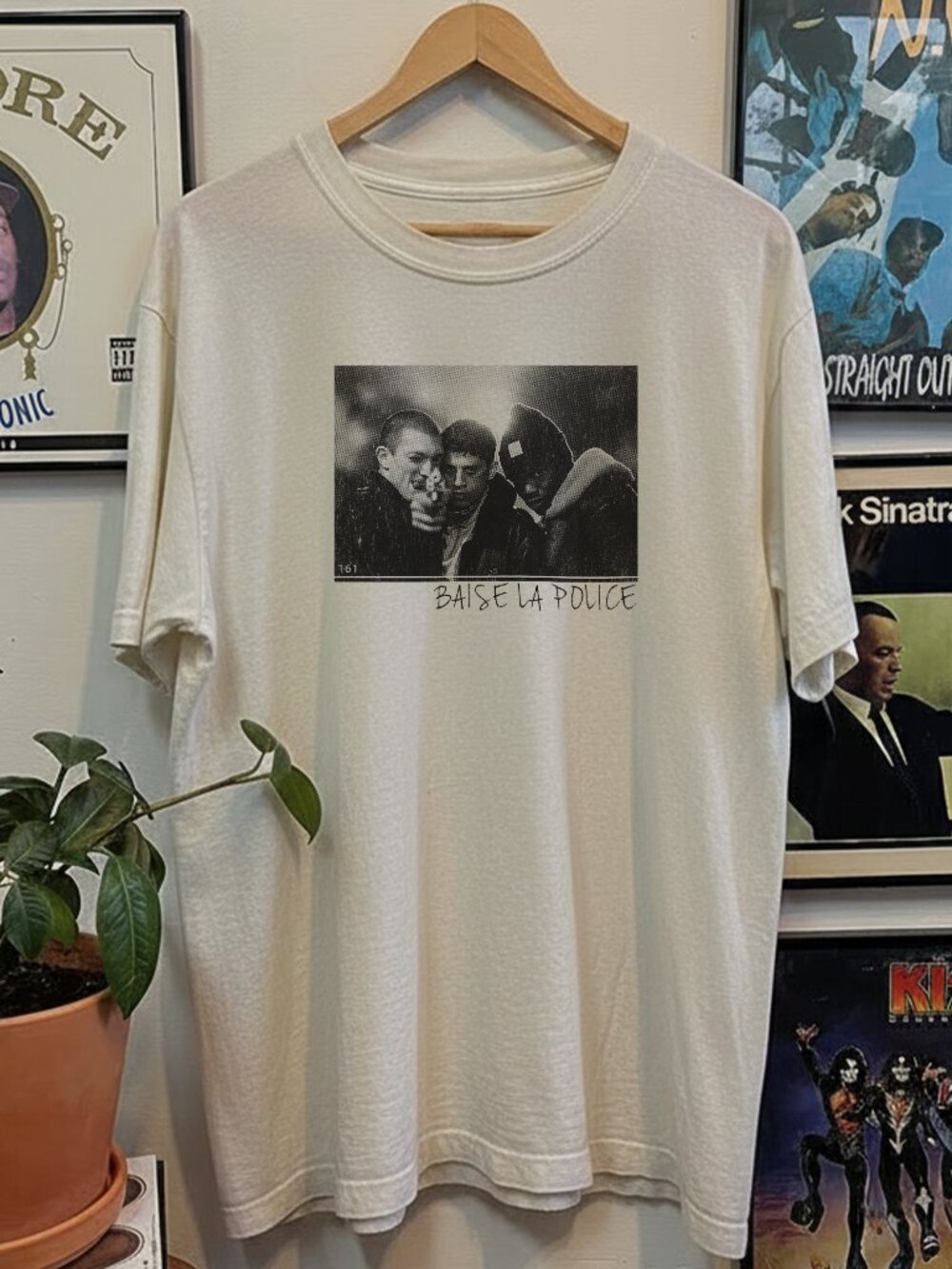 90s La Haine White Tee